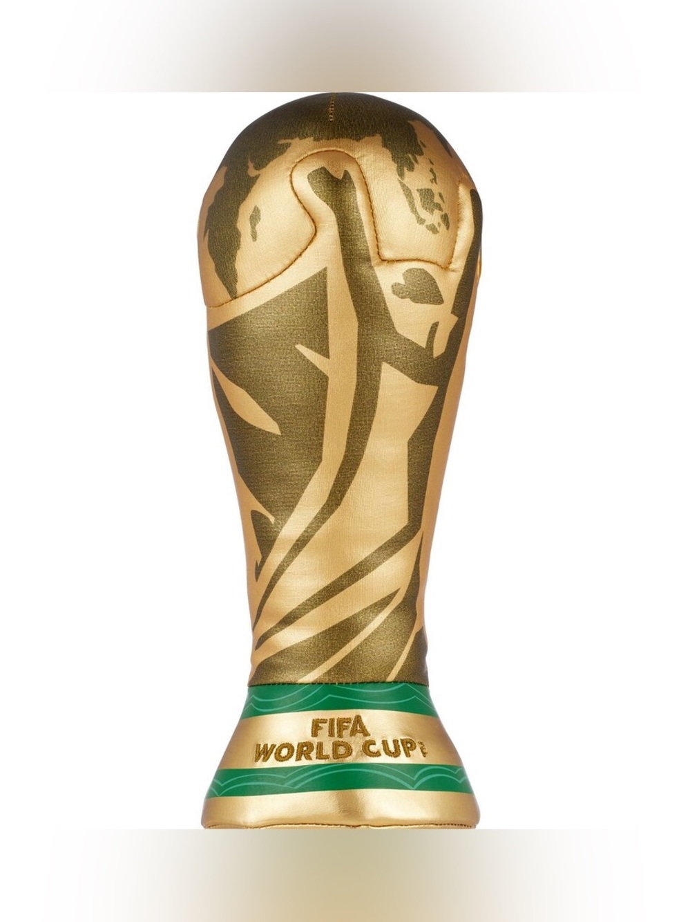 FIFA 2026 World Cup Shiny Gold Trophy Plush Statue, 10 in - Soccer Football Rare
